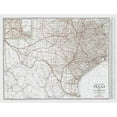 thumbnail image 3 of Clason 24x19 Black Modern Framed Museum Art Print Titled - Texas and Northern Mexico - Clason 1931, 3 of 5