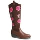 thumbnail image 1 of Bota Vaquera Larga para Mujer Dominiq Mod. 1151 Bordado de Rosas, 1 of 5
