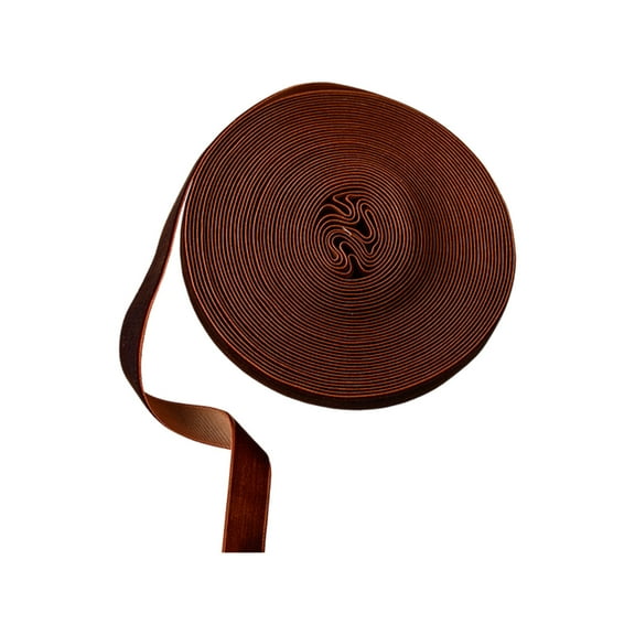 CuiLiyq Christmas Plush Decorative Ribbon, Coffee DIY Ribbon For Gift Packaging Decoration, Suitable For Christmas Tree, Family Party Decoration (32.8 Ft x 0.59 In)