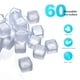 thumbnail image 2 of Cubitos de hielo reutilizables VOJP de plástico blanco transparente, 60 unidades, 2 of 7
