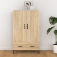 thumbnail image 1 of vidaXL Highboard Sonoma Oak 70x31x115 cm Engineered Wood, 1 of 5