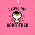 thumbnail image 4 of Inktastic I Love My Godfather with Cute Penguin and Hearts Girls Baby T-Shirt, 4 of 5