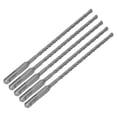 thumbnail image 4 of 5PCS Impact Drill Bits with Carbide Tip Rotary Hammer Bit 2 Flute Spiral Bits for Brick Concrete 210mm 6mm / 0.24in, 4 of 5