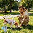 thumbnail image 5 of Pet Cooling Evaporative Vest, Water Activated Breathable Summer Sun Protection Jacket Adjustable for Small to Large Dogs,Pink,M, 5 of 5