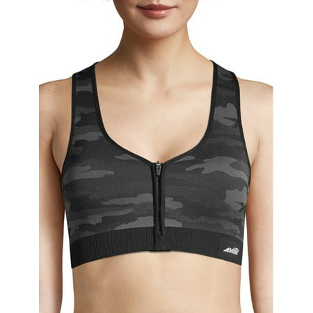 

Avia Women’s Seamless Zip Front Sports Bra