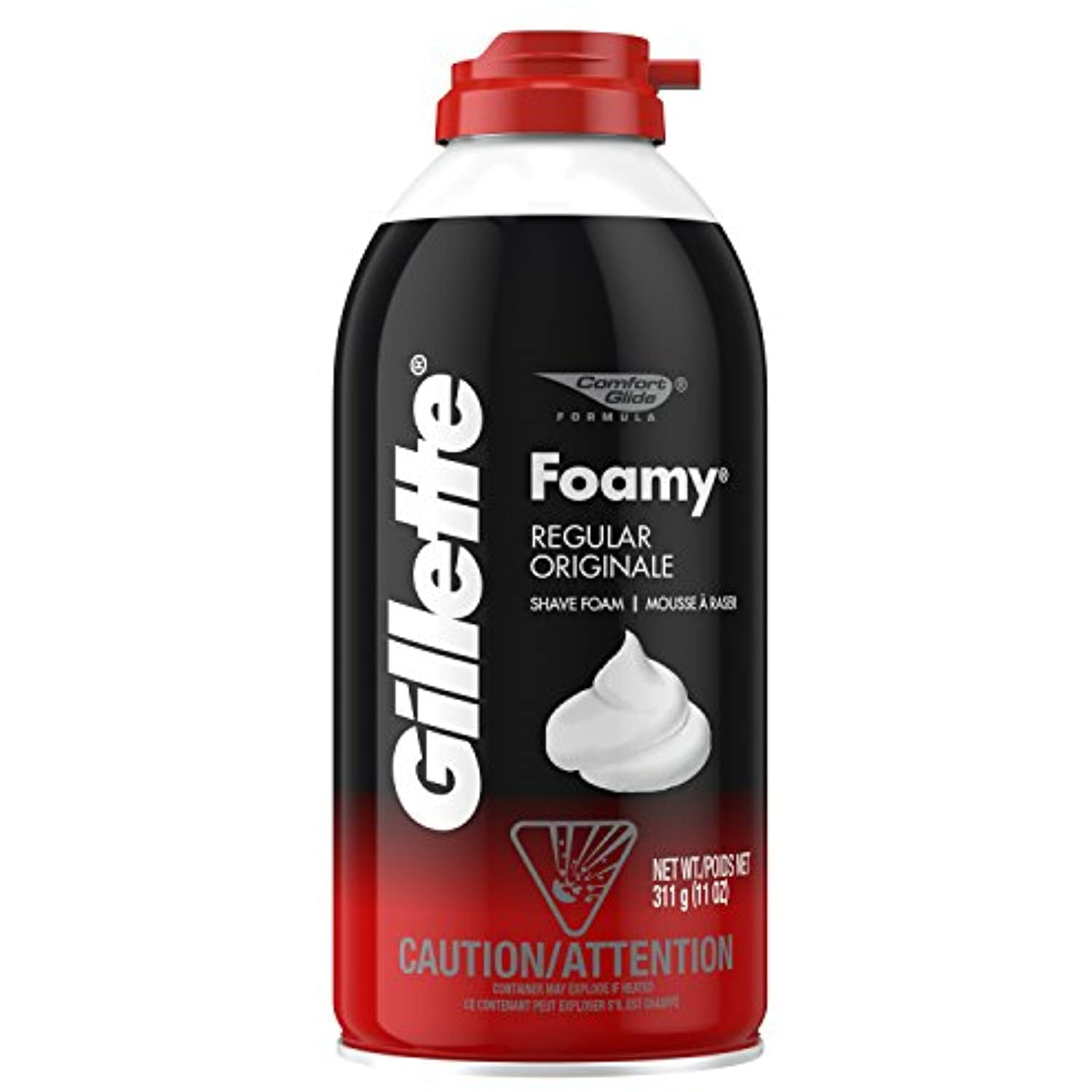 Gillette Foamy Shaving Cream, Regular, 11 Oz