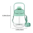 thumbnail image 4 of Fiudx Exprimidor Portátil, Multifuncional, 10 Cuchillas para Mezclar Rápidamente, Recargable Por Usb, Gran Capacidad de 1300 Ml, Fácil de Limpiar, Ideal para Viajes, Color Verde, Tamaño de 10 X 21 Cm, 4 of 7