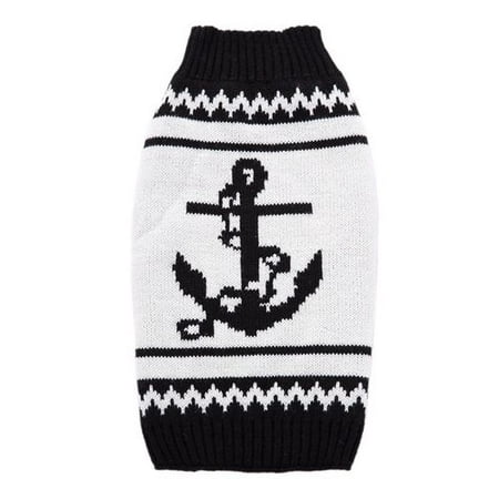 KABOER Christmas Pet Dog Clothes Jumper Winter Warm Coat Sweater For Small Dogs Chihuahua Sailor Anchor Costume