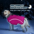 thumbnail image 6 of TSYKHAIA Warm Dog Winter Coat - Adjustable Fleece Lined Dog Snow Jacket with Reflective Stripes & Pockets, Water-resistant Cold Weather Vest for Medium Large Dogs, 6 of 7