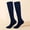 Navy, variant on iOPQO Calf Compression Socks, Workout Socks, Hiking Socks, Long Compression Socks for Women, Travel Compression Socks, Coffee L