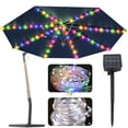 thumbnail image 1 of 104 LEDs Solar Umbrella String Lights IP67 Waterproof Patio Umbrella Lights Auto ON/OFF LED Parasol String Lights for Patio Garden Camping Party Decoration(Colorful), 1 of 11