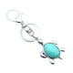 thumbnail image 2 of Bolso cadena jinwen de piedras preciosas Animal colgante encanto llavero llaveros llavero Turquesa, 2 of 4