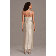 thumbnail image 3 of David’s Bridal, The Edit by DB Studio Women's Formal Halter Sheath Dress, Short, Sculpting Satin, 3 of 4