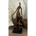 thumbnail image 2 of 13" x 5" Bronze Polystone Family Sculpture, by DecMode, 2 of 11
