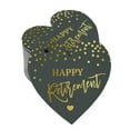 thumbnail image 1 of Inkdotpot Real Gold Foil Happy Retirement Tags Favor Hang Paper Tags 100 Pieces, 1 of 6