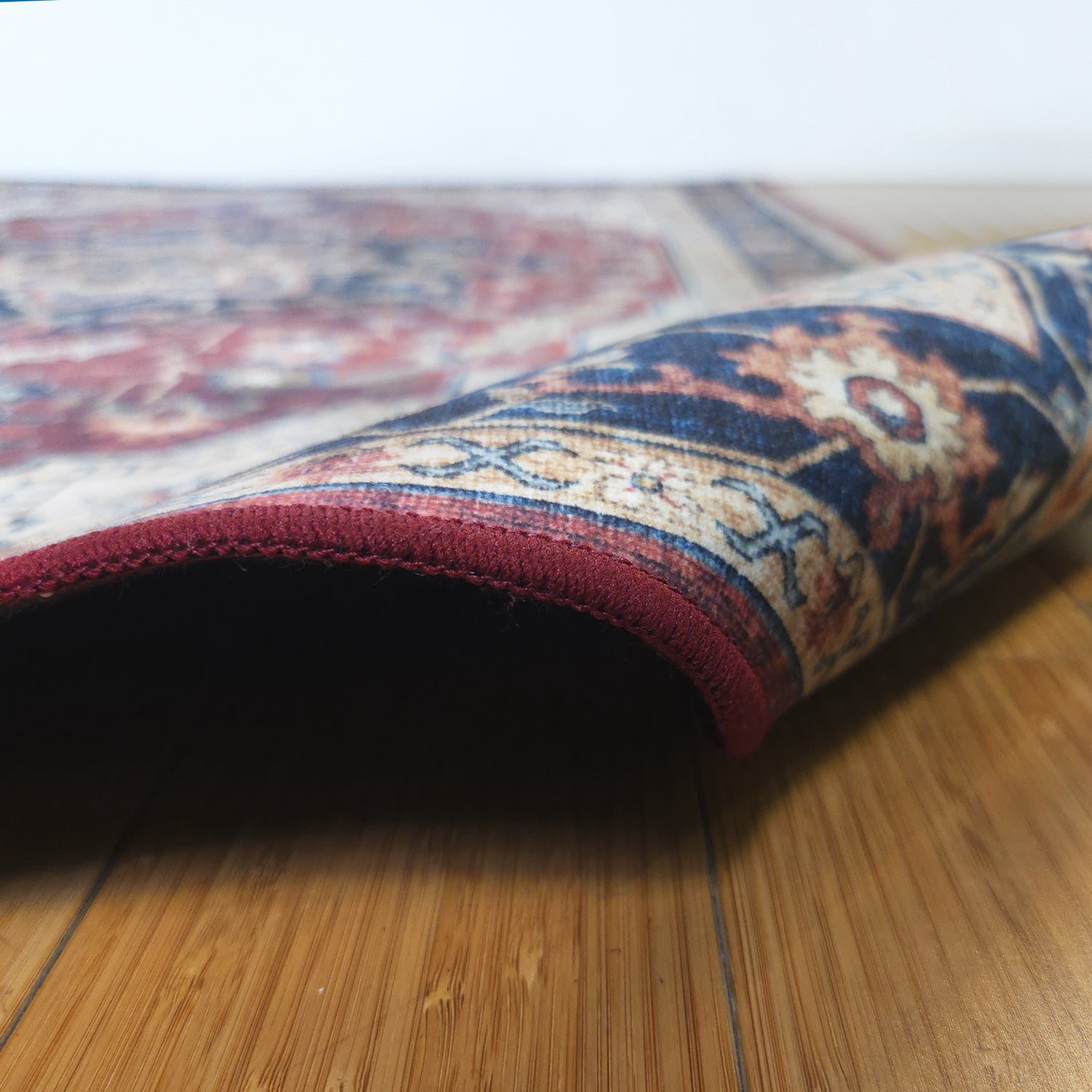 Crystal Print Soha Traditional Moroccan Red Area Rug, 9x13