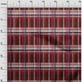 thumbnail image 2 of oneOone Silk Tabby Maroon Fabric Madras Check Craft Projects Decor Fabric Printed By The Yard 42 Inches Wide, 2 of 4