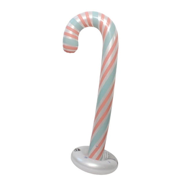 Adorno navideño inflable de bastón de , suministros para fiestas, decoración navideña versátil para centros comerciales, escaparates, entradas Estilo F
