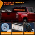 thumbnail image 5 of Nilight Amber Red 144LED Strobe Light Bar with Controller for Front/Rear Windshield Warning Lights Cars Trucks, 5 of 9