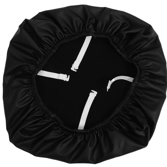 SHOWERORO Black Waterproof Chair Cover Stretch Elastic Seat Protector for Dining Room
