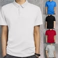 thumbnail image 3 of Mens Short Sleeve Shirts Slim Fit Business Office T Shirt Muscle Blouse Tops Tee, 3 of 11