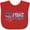 Red, variant on Inktastic My First Memorial Day Grunge with Fireworks Boys or Girls Baby Bib