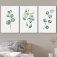 thumbnail image 3 of wall26 Canvas Print Wall Art Set Green Watercolor Forest Leaf Collage Nature Floral Illustrations Realism Rustic Scenic Colorful Wilderness for Living Room, Bedroom, Office - 24"x36"x3, 3 of 5