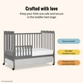 thumbnail image 4 of Dream On Me Universal Convertible Crib Toddler Guard Rail, Silver Grey Pearl, 4 of 6