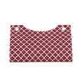 thumbnail image 4 of Lsque Red Moroccan Printed Long Tissue Box Cover Holder, Facial Paper Organizer Dispenser,Triangle with Bottom Belt, PVC Leather Decorative Organizer, 4 of 9