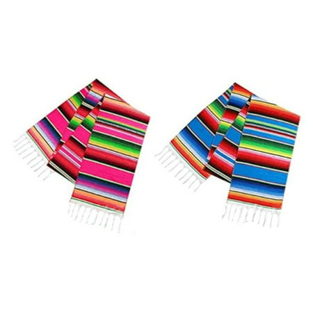 

2pcs Mexico Style Table Runners Cotton Table Cloths Decorative Table Ornaments