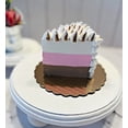thumbnail image 4 of DEZICAKES Fake Cake Slice Baked Alaska Fake Piece of Cake Slice Prop Decoration Dezicakes Fake Food- Fake Cake-  Artificial Cake- Faux Cake Decor, 4 of 8