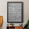 thumbnail image 6 of Neutral Bathroom Rules Premium Framed Print - Ready to Hang, 6 of 9