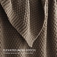 thumbnail image 2 of EVERGRACE Chunky Chenille Knit Throw Blanket for Couch, Soft Luxurious Moss Stitch Blankets for Bed, Cozy Decorative Farmhouse Knitted Throws for Sofa, Mocha Brown, 50" x 60", 2 of 8