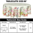 thumbnail image 2 of Easter Tablecloth Round 60 Inches Holiday Bunny Eggs Table Cloths Spring Easter Floral Table Cover Washable Table Cloth for Easter Coloring Tablecloth for Kitchen Party Dinner Tabletop Decoration, 2 of 6