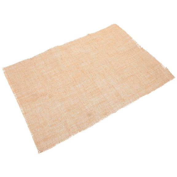 ELAYARD Farmhouse Style Decorative Linen Table Mat in Light Brown, Place Mat for Kitchen and Dining