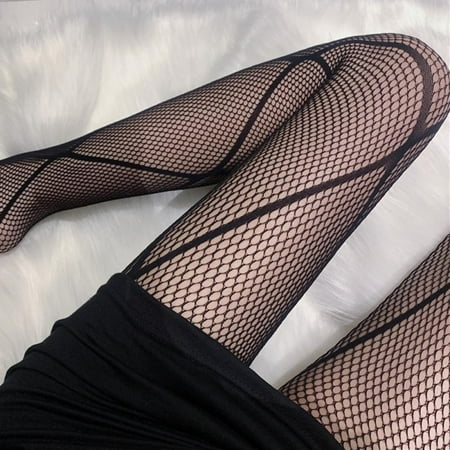 

Baywell Fishnet Stockings Hight Waist Tights Thigh High Pantyhose for Women Q