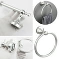 thumbnail image 2 of Under 10 Hooks Bathroom Set Bathroom Towel Bar Towel Loop Coat Hook Towel Rack Bathroom Set Silver, 2 of 5