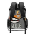 thumbnail image 2 of Gaeub I Like Big Digger Print Clear Backpack ,Clear Transparent Backpack, PVC Bag with Side Pockets,for Concert, Beach, Work, Travel & Sporting, 2 of 7