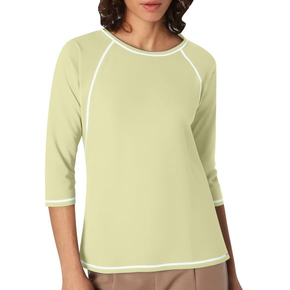 JIRNDf Womens Shirts Summer Tops Trendy Long Sleeve Crew Neck Funny Skeleton Printed Slim Fit Tee Tunic Tshirt For Women Casual Blouse Green M