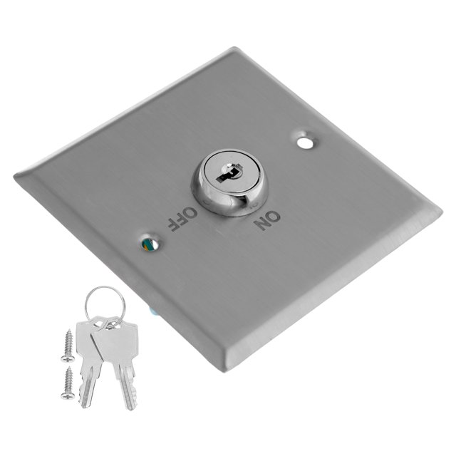 IDEANATEGRATE 1Jgo Interruptor Llave Acero Inoxidable Para Control De Acceso En Puerta Exterior
