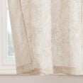 thumbnail image 2 of Kitchen Curtains Tier Curtains Linen Curtains Farmhouse Floral Taupe Kitchen Cafe Curtains 24 Inch Length Small Rustic Country Curtains Rod Pocket Kitchen Curtain Set 2 Panels Taupe on Beige, 2 of 6