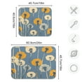 thumbnail image 3 of Kitchen Drying Mat 16x18In Drying Dish Mat Dish Drying Mats Kitchen Countertop Multi-Function Drain Drying Mat Kitchen Table Orange Dandelion, 3 of 8