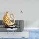 thumbnail image 2 of Estatua de resina de cisne Figura de cisne Estatua de animal Escultura de caballo Adorno de latón Decoración de escritorio única Resina Adecuada para, 2 of 8