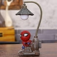 thumbnail image 2 of Spiderman Lampadaire de Superhéros à DEL Lampe de Bureau Ornement en Résine Veilleuse pour Enfants Garçons, 2 of 5