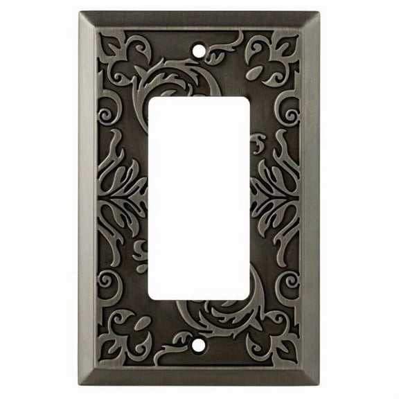 Fairhope Decorator Wall Plate Gfci Gang Heirloom Silver