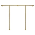 thumbnail image 5 of Heavy Duty Pipe Clothes Rail Storage Garment Shelf Hanging Display Stand Rack Industrial Pipe Clothing Rack Easy Installation Gold Wall Mounted Wear-resistant Clothes Rack Industrial Pipe, 5 of 12