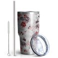 thumbnail image 2 of 30oz Pioneer Flower Tumblers Stainless Steel Tumbler with Lid and Straw,Vacuum Insulated Double Wall Travel Tumbler Cups Mug with Cleaning Brush for Coffee,Tea, 2 of 7