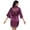 Purple, variant on LYMAYTER Women Satin Robe Summer Fashion Lightweight Gold Lettered Kimono for Sleepwear Bathrobe S-2XL