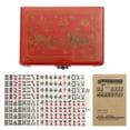 thumbnail image 1 of BRIGHTFUFU 1 Set Rectangular Tiles Chinese Mahjong Set Paper for Mahjong Lovers with Brain Activity Enhancement, 1 of 8
