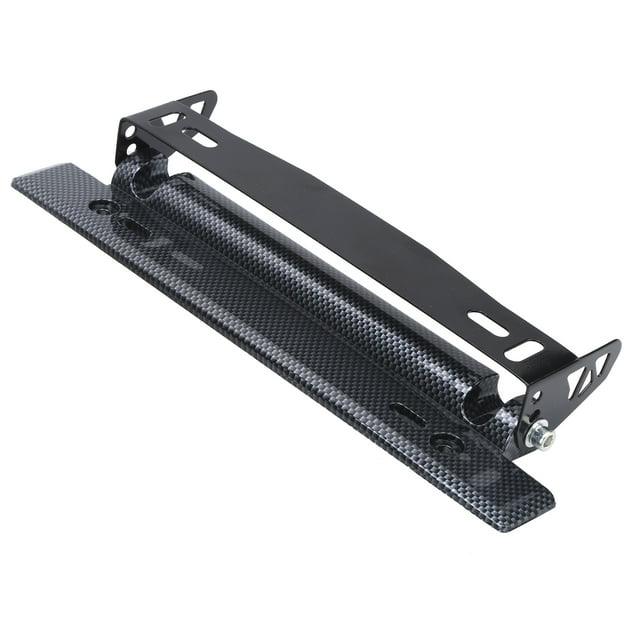 Rdeghly License Plate Frame Carbon Fiber Style Adjustable Universal Automobile DIY Modification,License Plate Stand,Auto Parts
